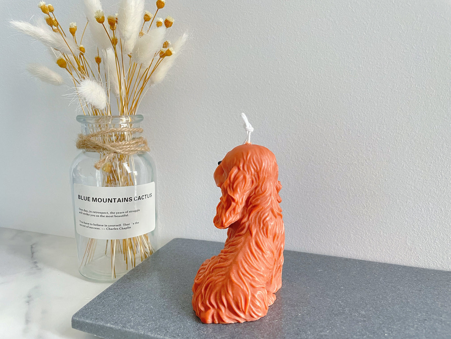 English Toy Spaniel Candle