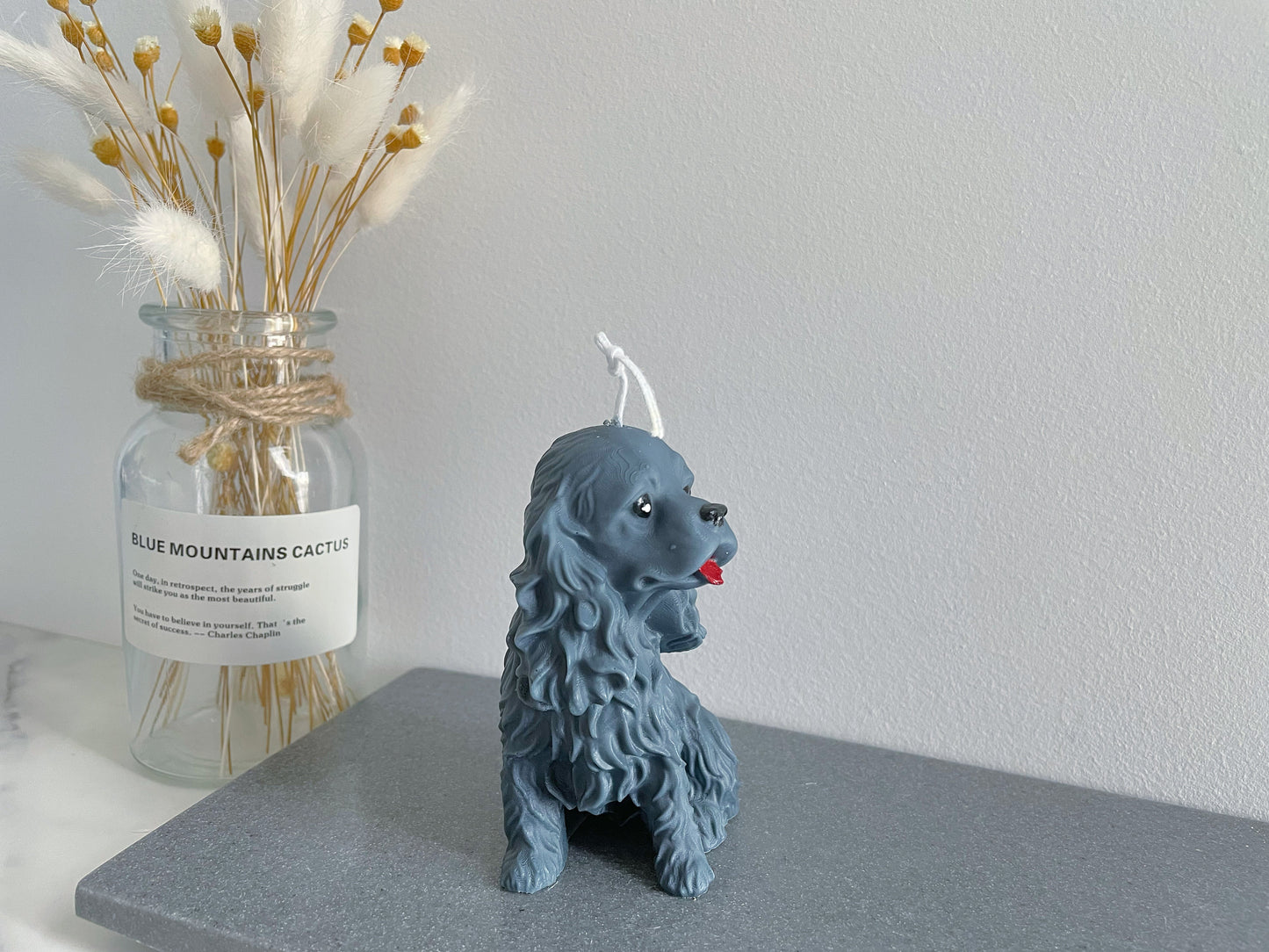 English Toy Spaniel Candle