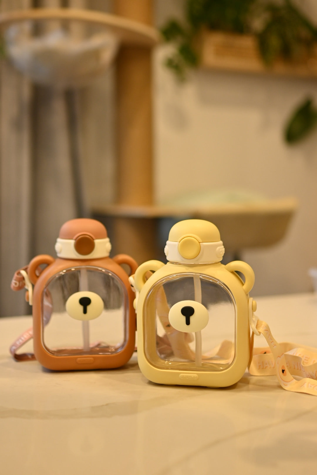 Bear Face Tumbler - Water Bottle - 700 ml