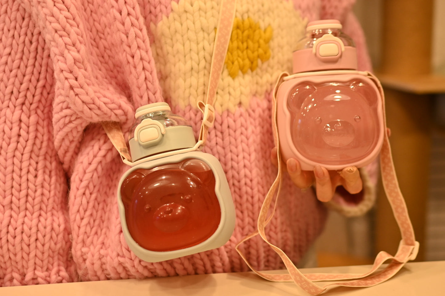 Cute Baby Bear Tumbler - Water Bottle - 1L