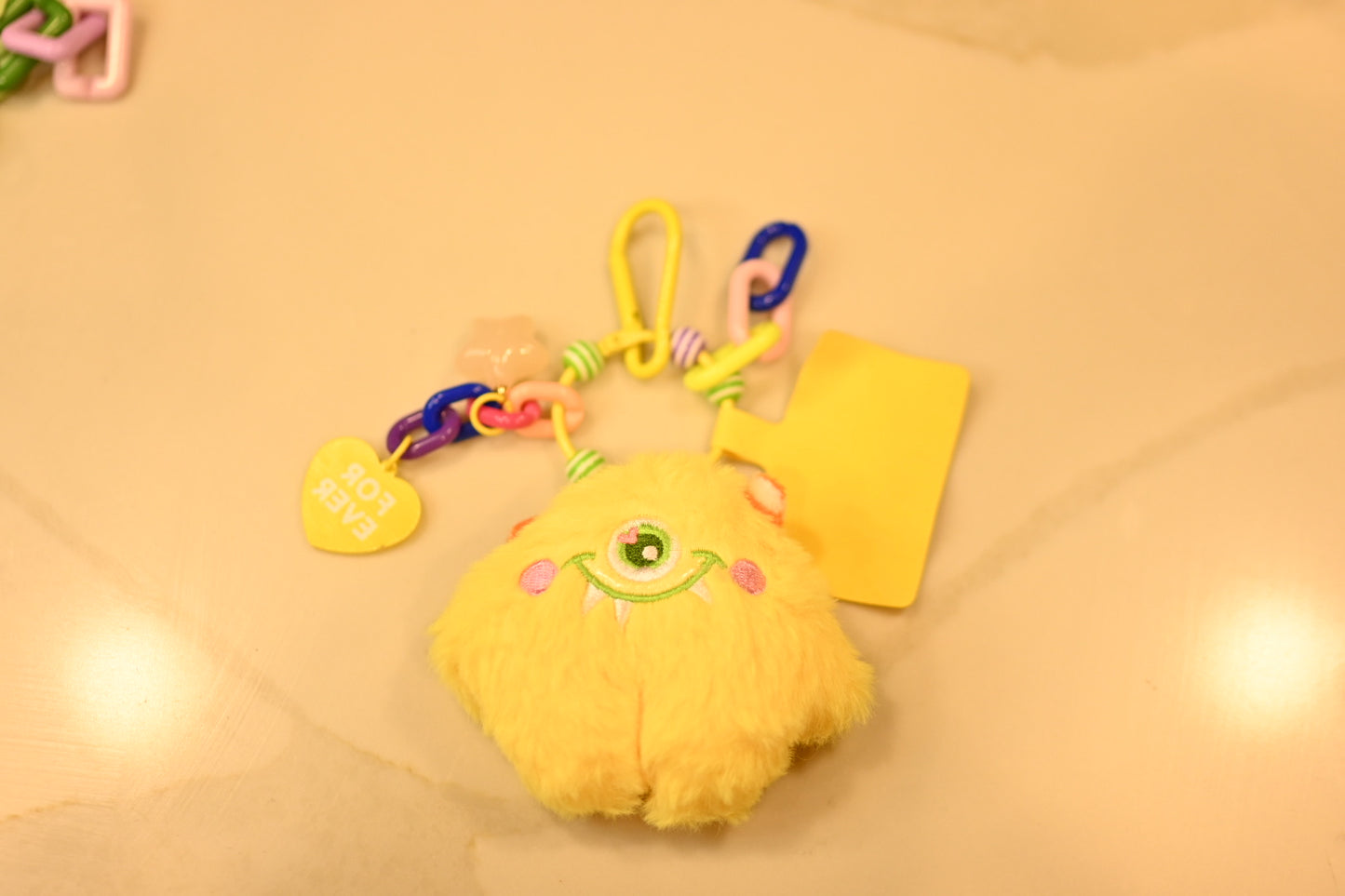 Rainbow Monster Charm - Phone accessory - Backpack accessory - Keyring accessory
