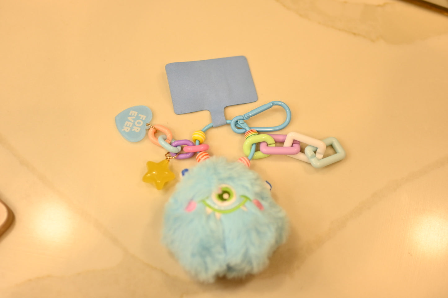 Rainbow Monster Charm - Phone accessory - Backpack accessory - Keyring accessory