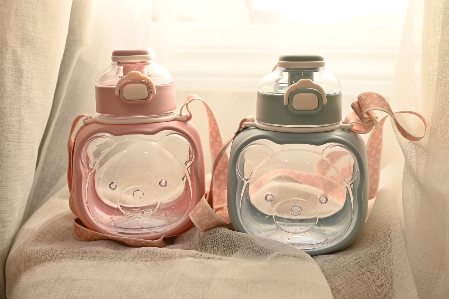 Cute Baby Bear Tumbler - Water Bottle - 1L