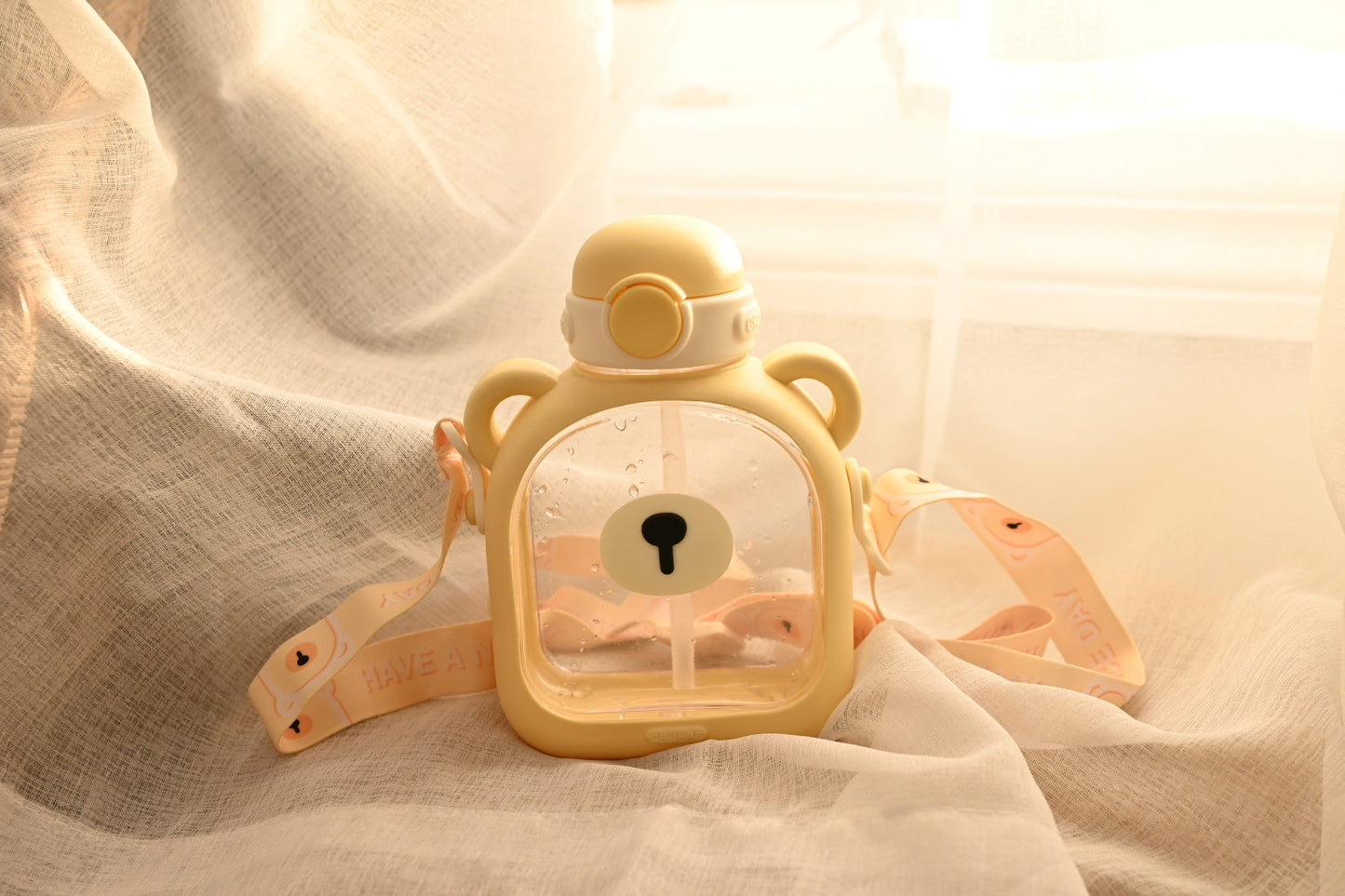 Bear Face Tumbler - Water Bottle - 700 ml