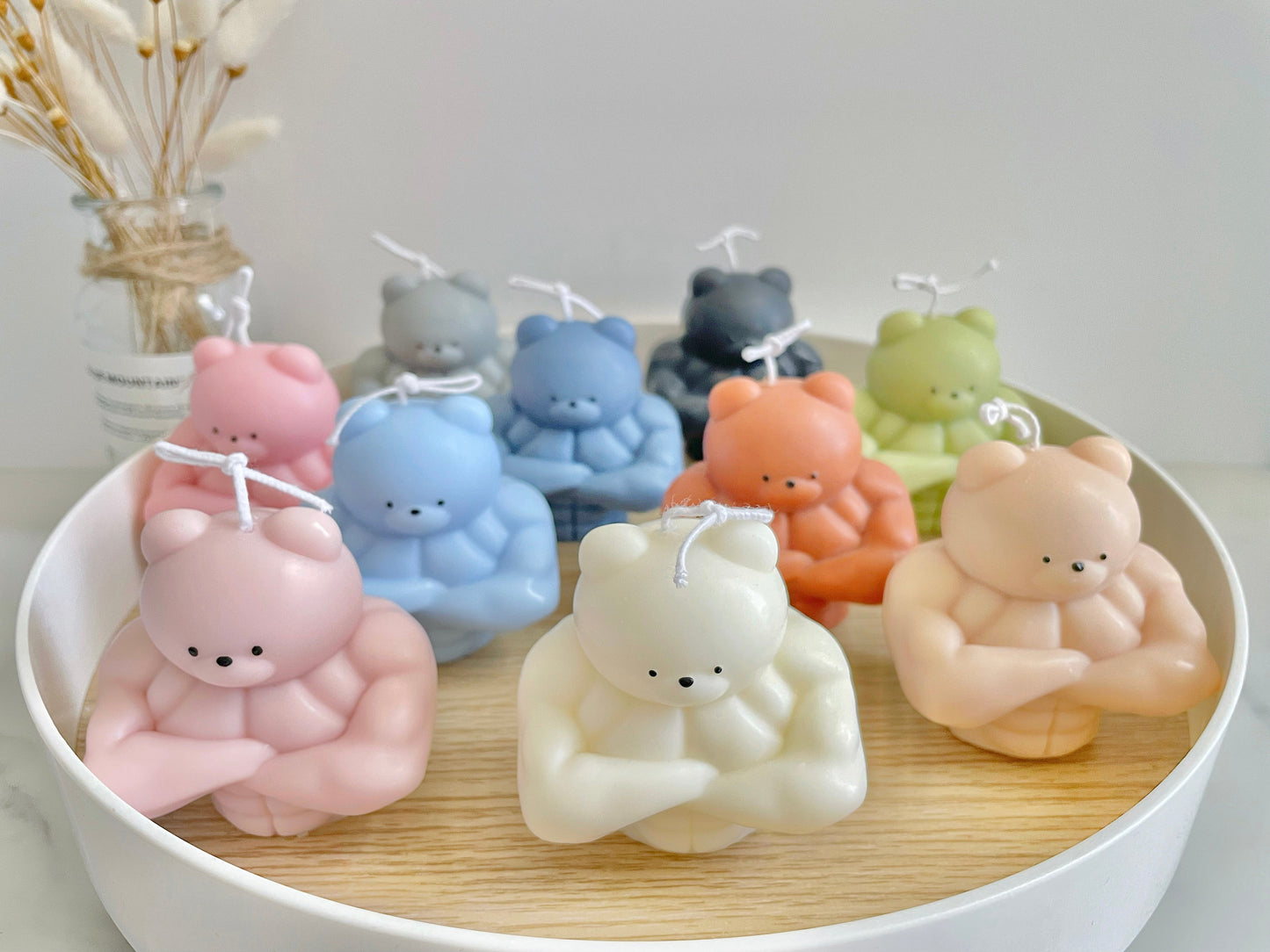 Muscle Bear Candle