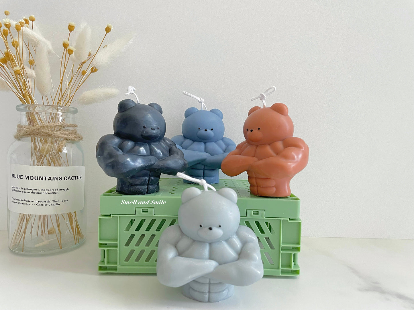 Muscle Bear Candle