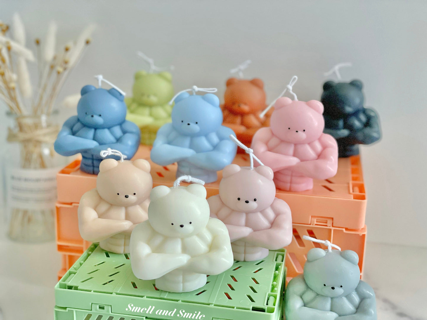 Muscle Bear Candle