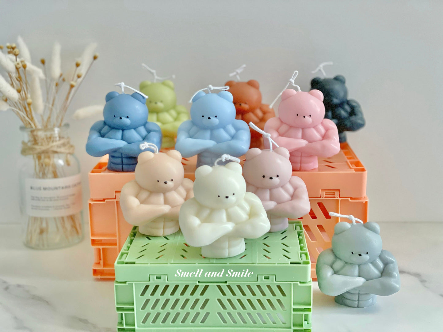 Muscle Bear Candle