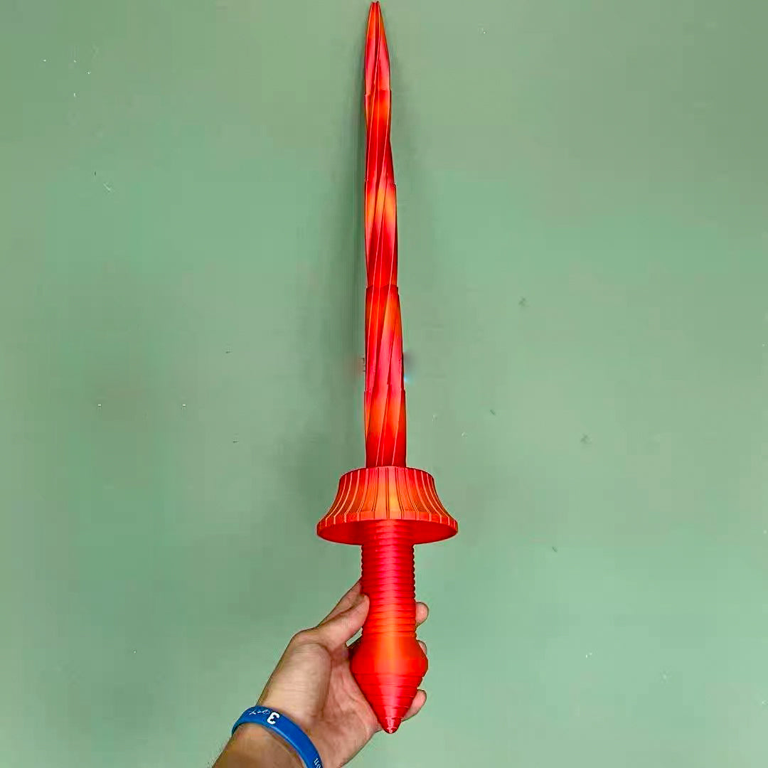 Spiral Telescopic Sword
