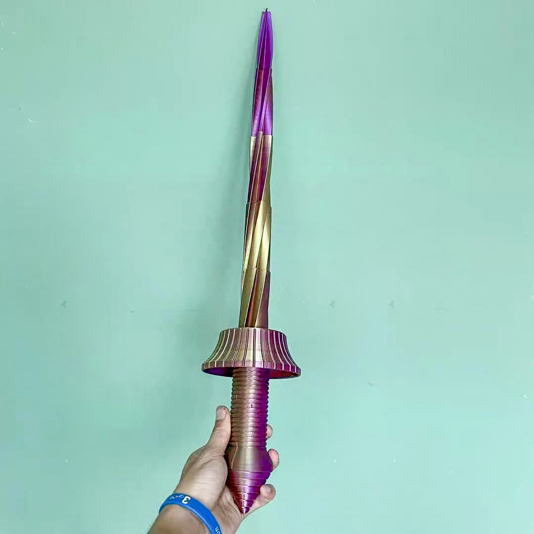 Spiral Telescopic Sword