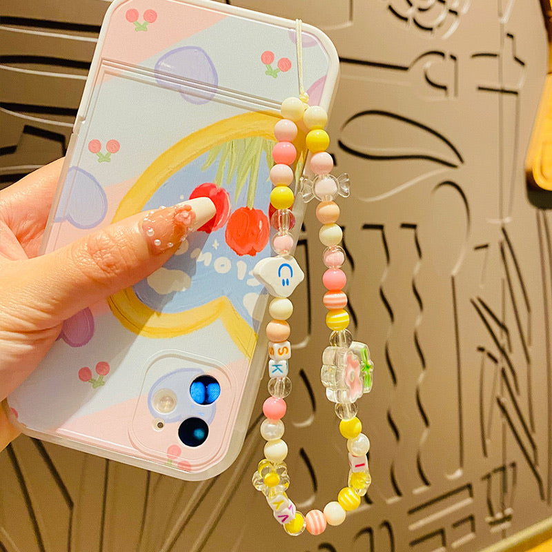 Floral Beads Charm - Phone accessory - Keychain