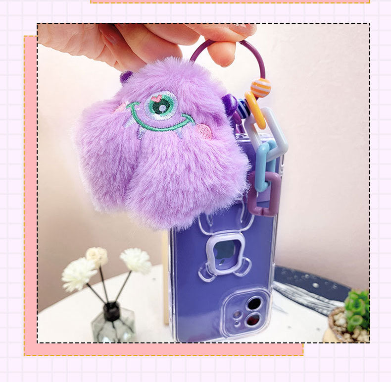 Rainbow Monster Charm - Phone accessory - Backpack accessory - Keyring accessory