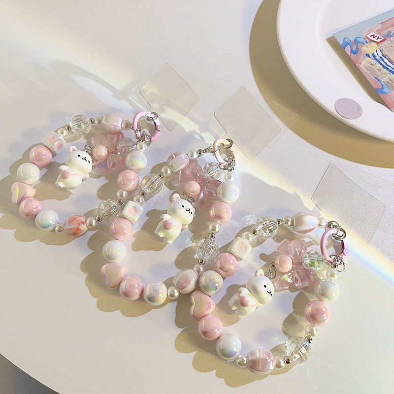 Snowy Bear Accessory - Phone accessory - Keyring accessory - Car key accessory