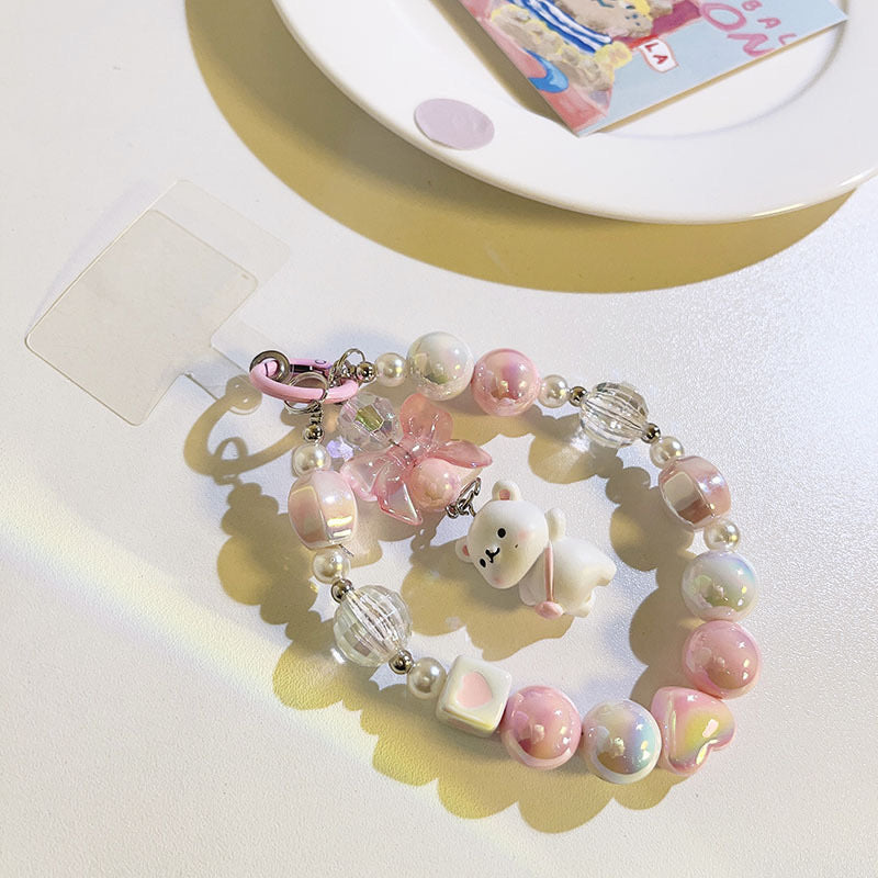 Snowy Bear Accessory - Phone accessory - Keyring accessory - Car key accessory