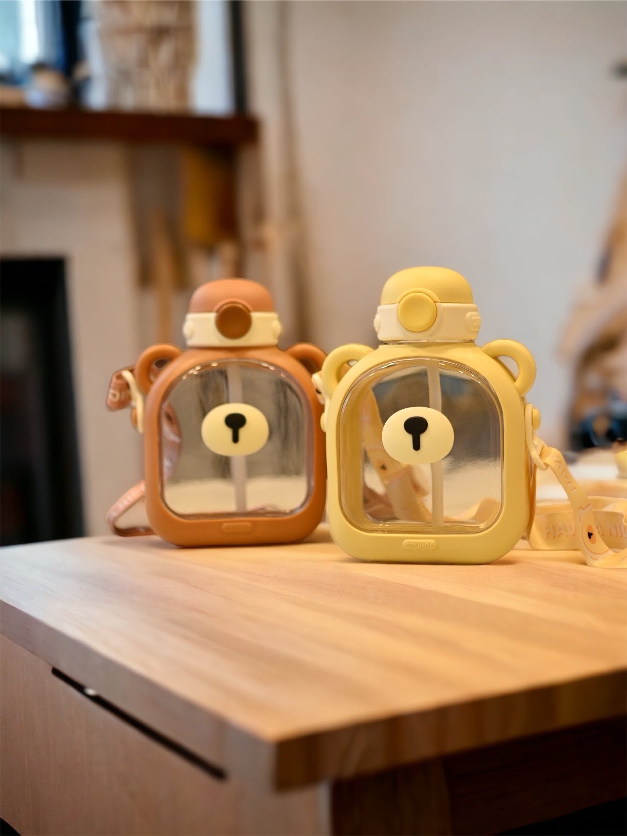 Bear Face Tumbler - Water Bottle - 700 ml