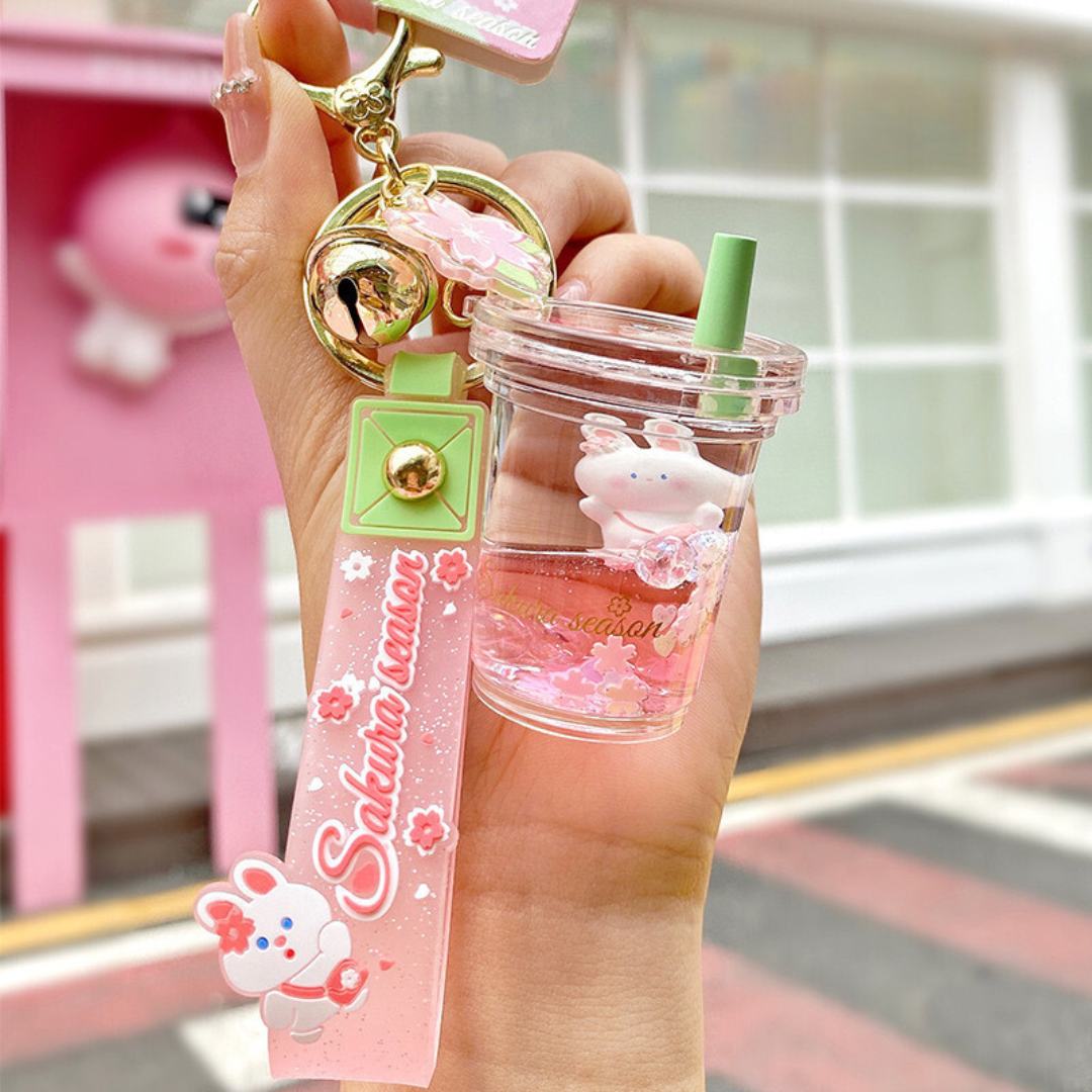 Sakura Pink Bunny Floatie Charm