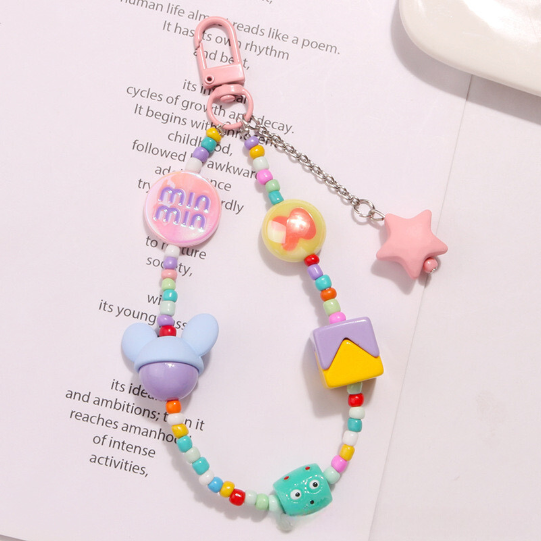 Colorful Adorable Sweet Cutie Keychain | Phone Accessory