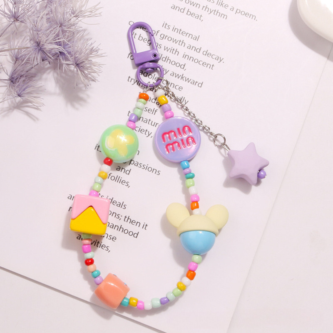 Colorful Adorable Sweet Cutie Keychain | Phone Accessory