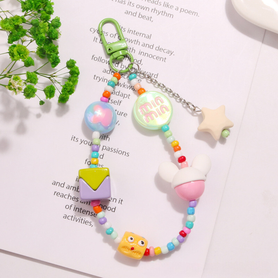Colorful Adorable Sweet Cutie Keychain | Phone Accessory