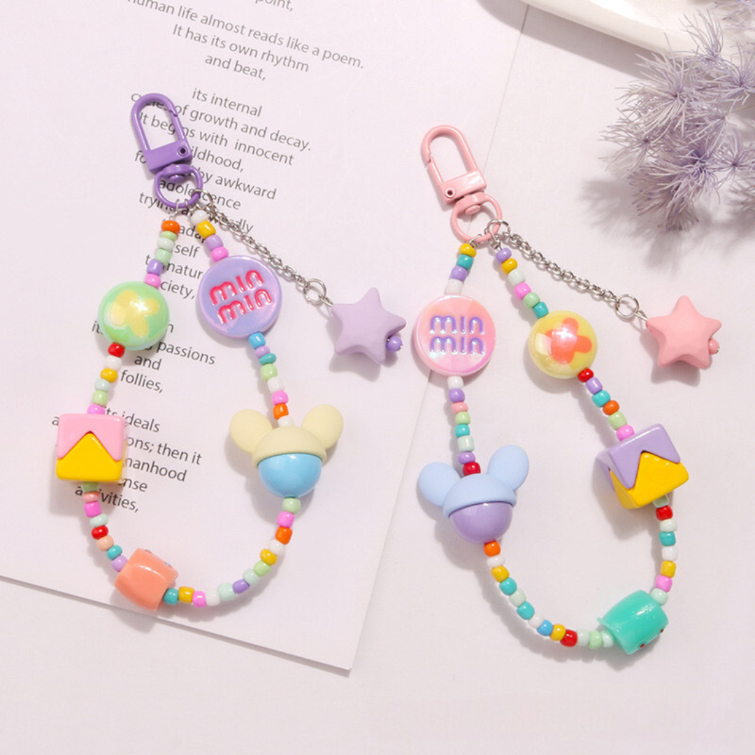 Colorful Adorable Sweet Cutie Keychain | Phone Accessory