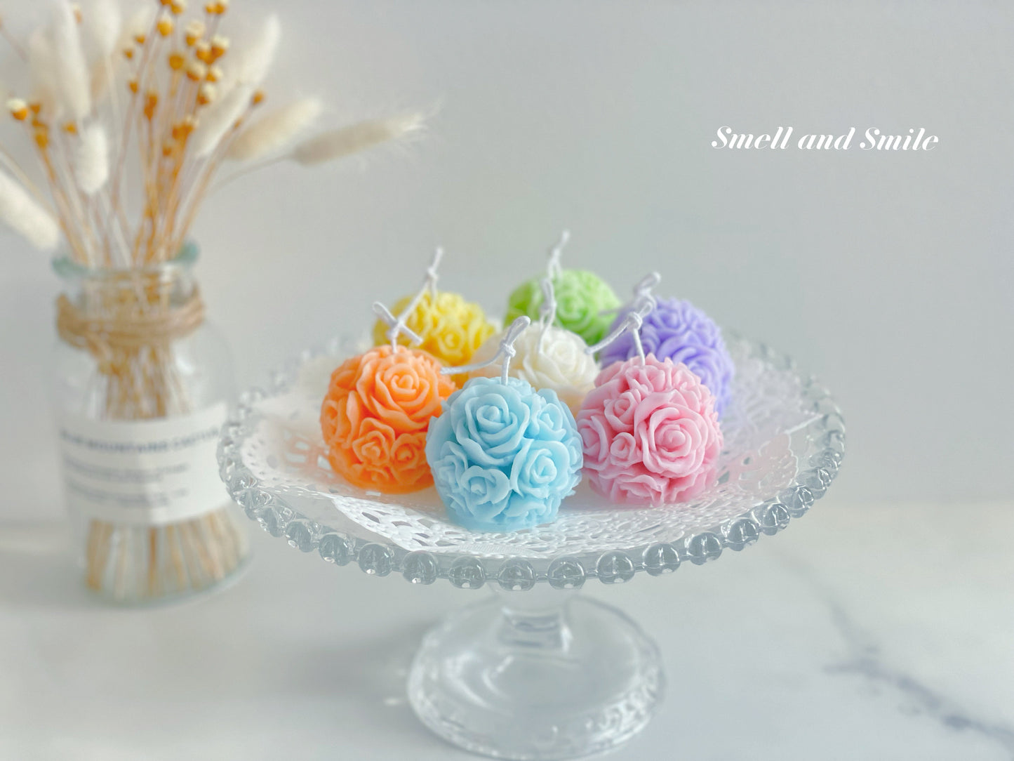 Rose Ball Candle