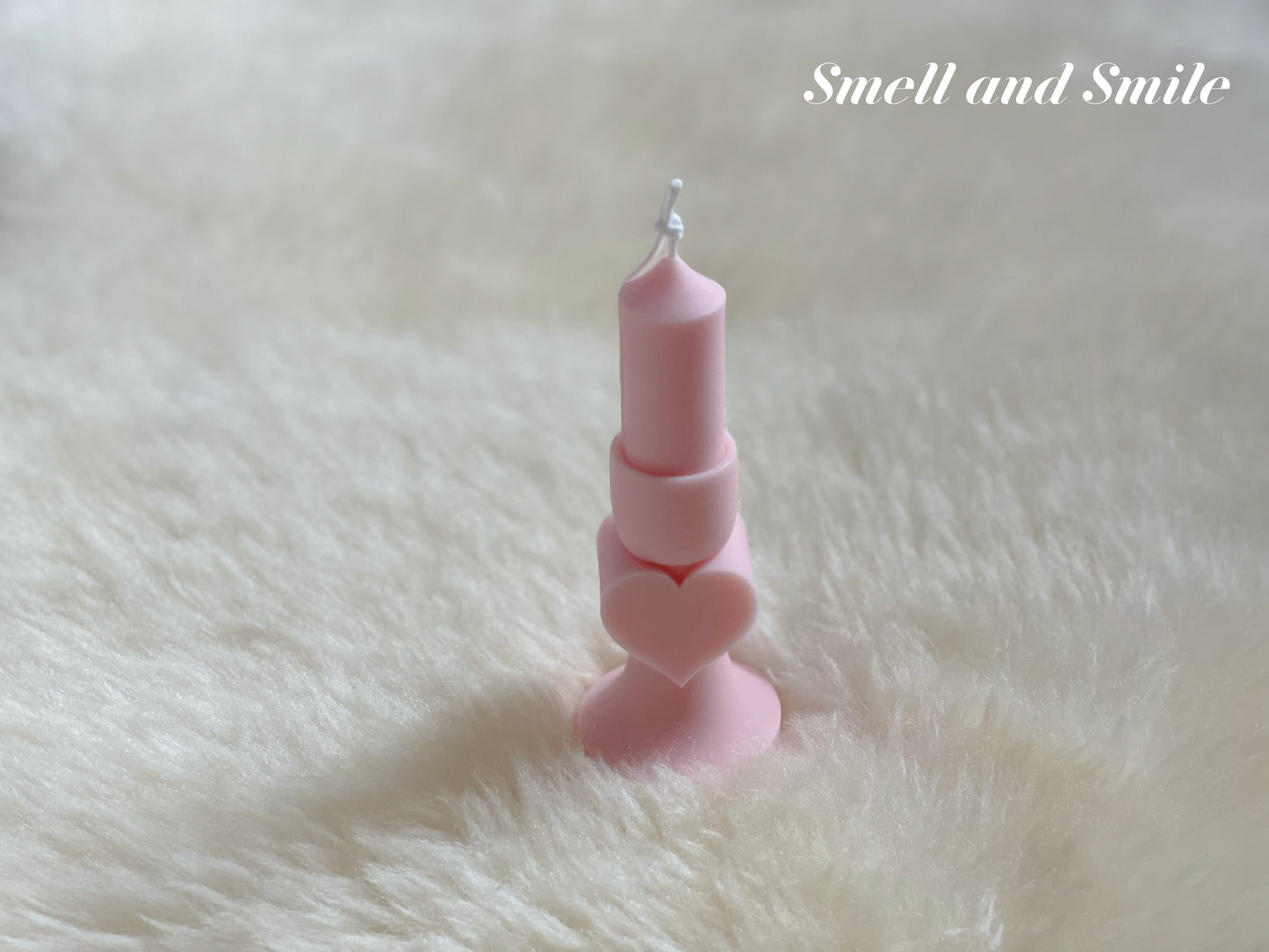 Heart Shaped Pillar Candle