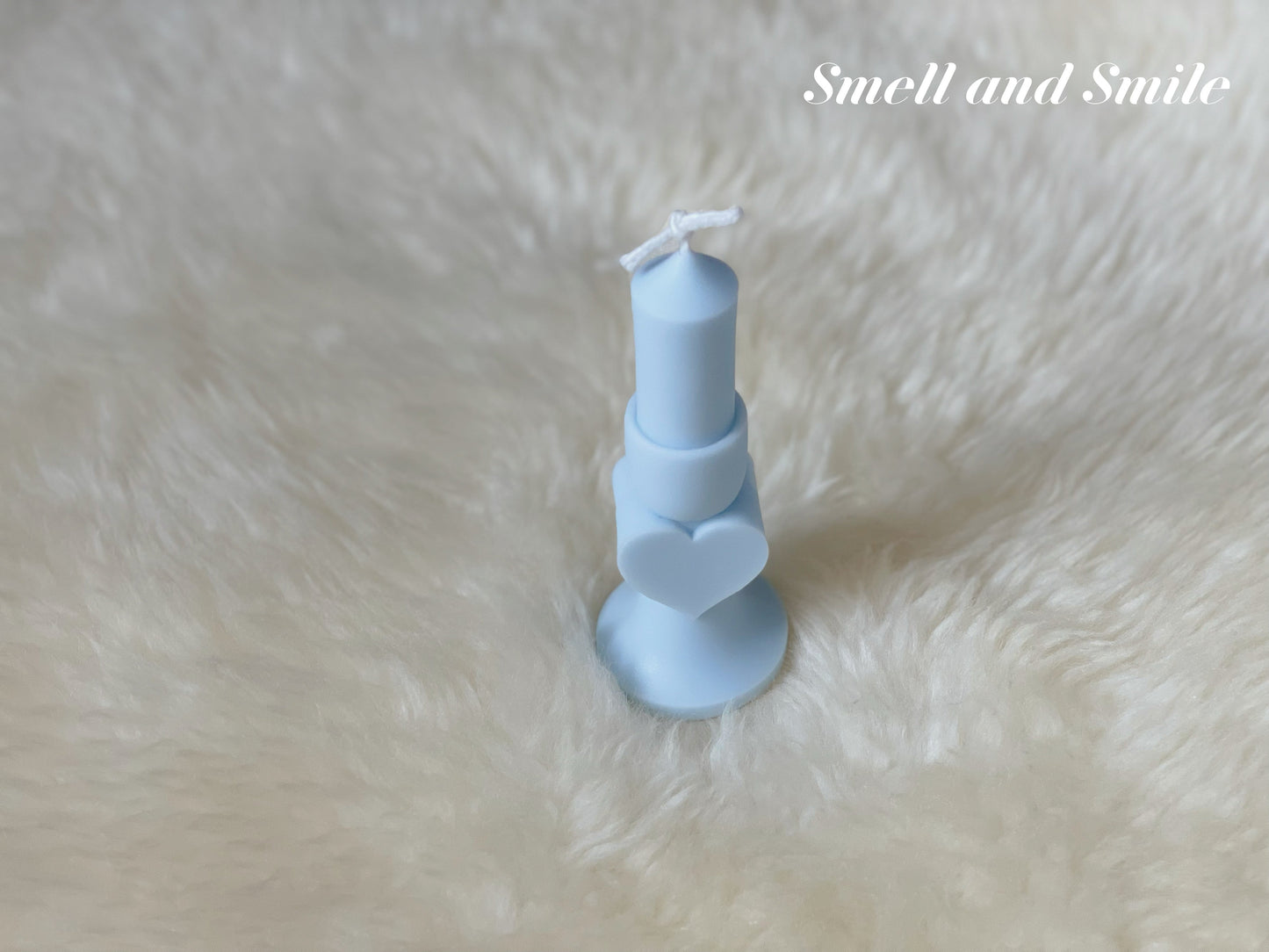 Heart Shaped Pillar Candle