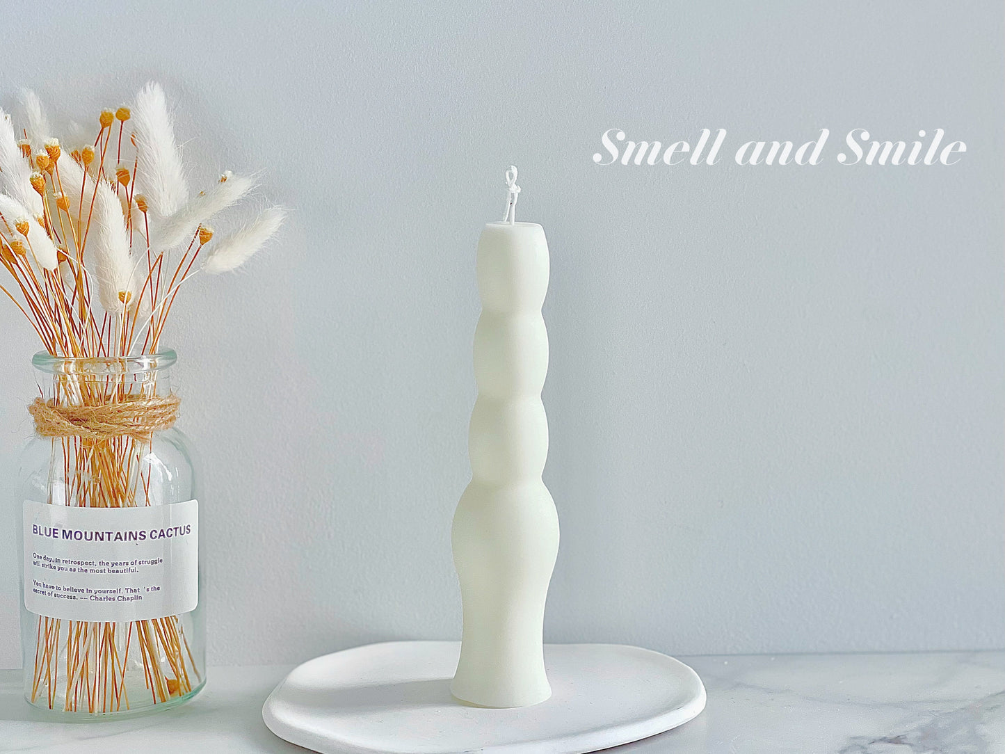 Bowling Pins Shaped Pillar Candle