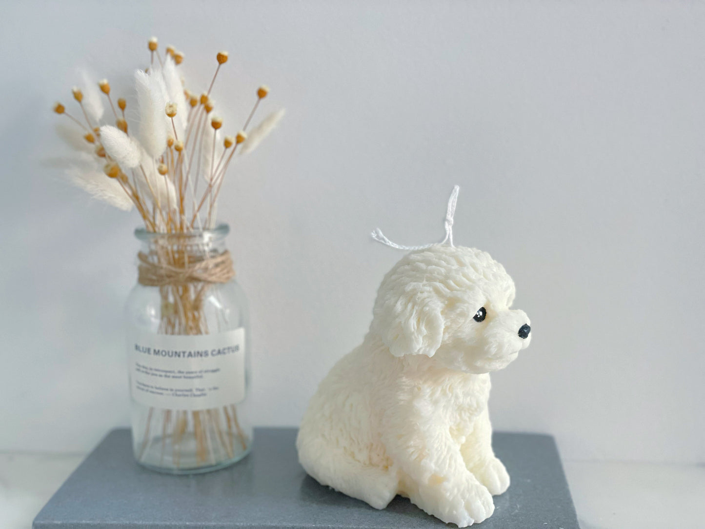 Big Toy Poodle Candle