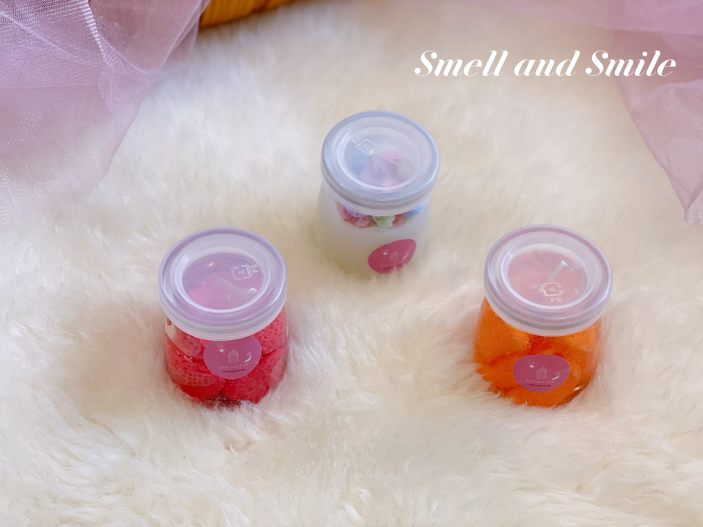 Strawberry/Orange Jam|Cereal Milk Container Fruit Scent Candle