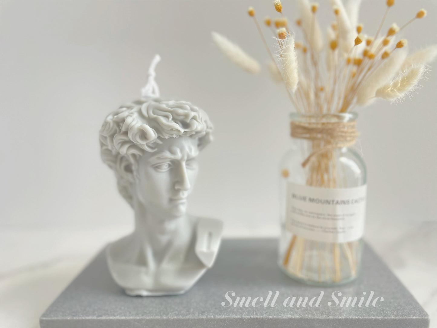 David/Marseille Statue Candle