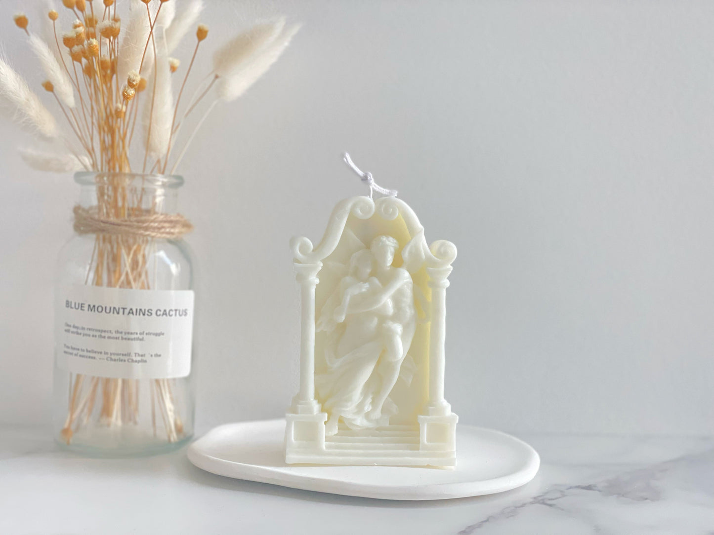 Angels Under Archway Candle