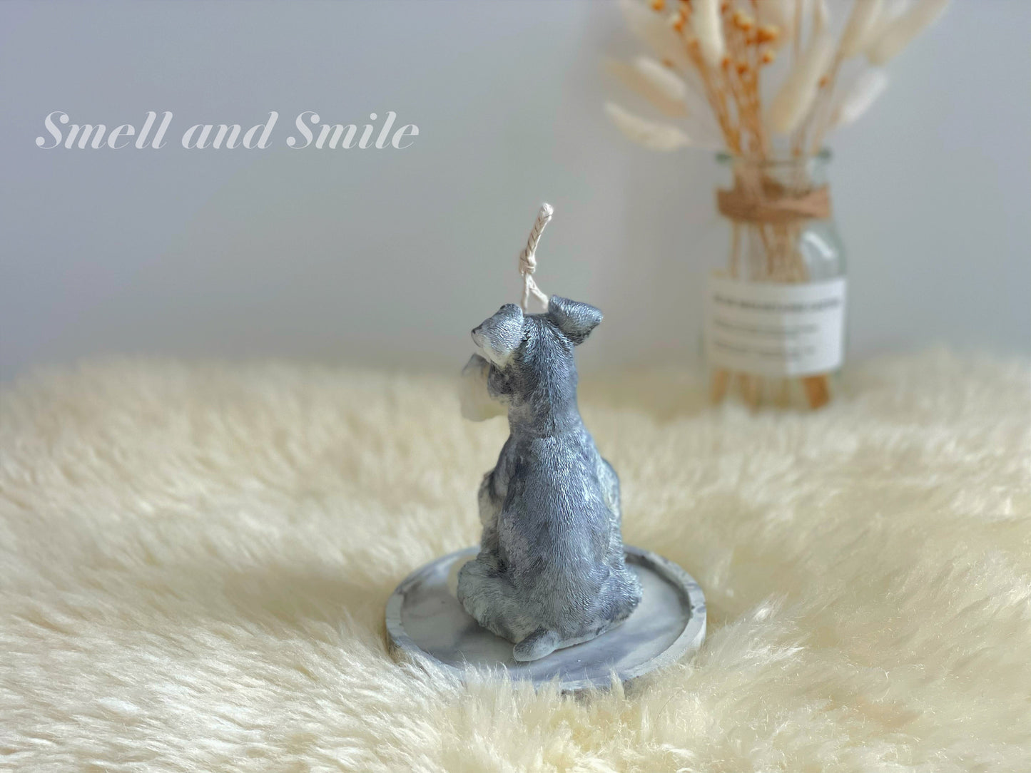 Schnauzer Candle