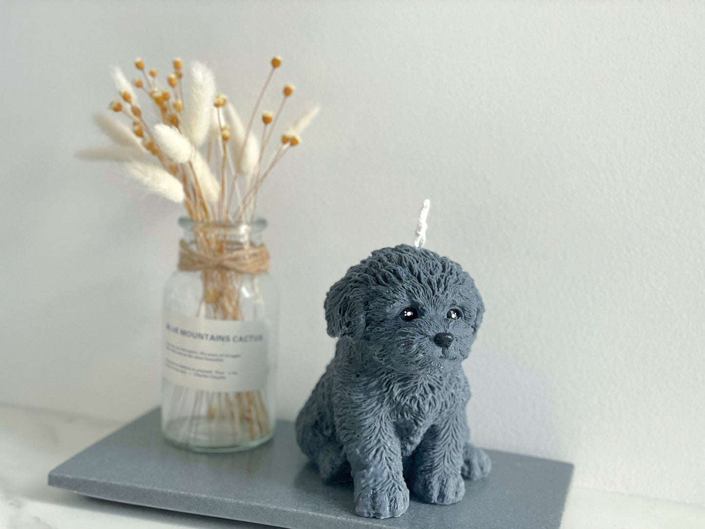 Big Toy Poodle Candle