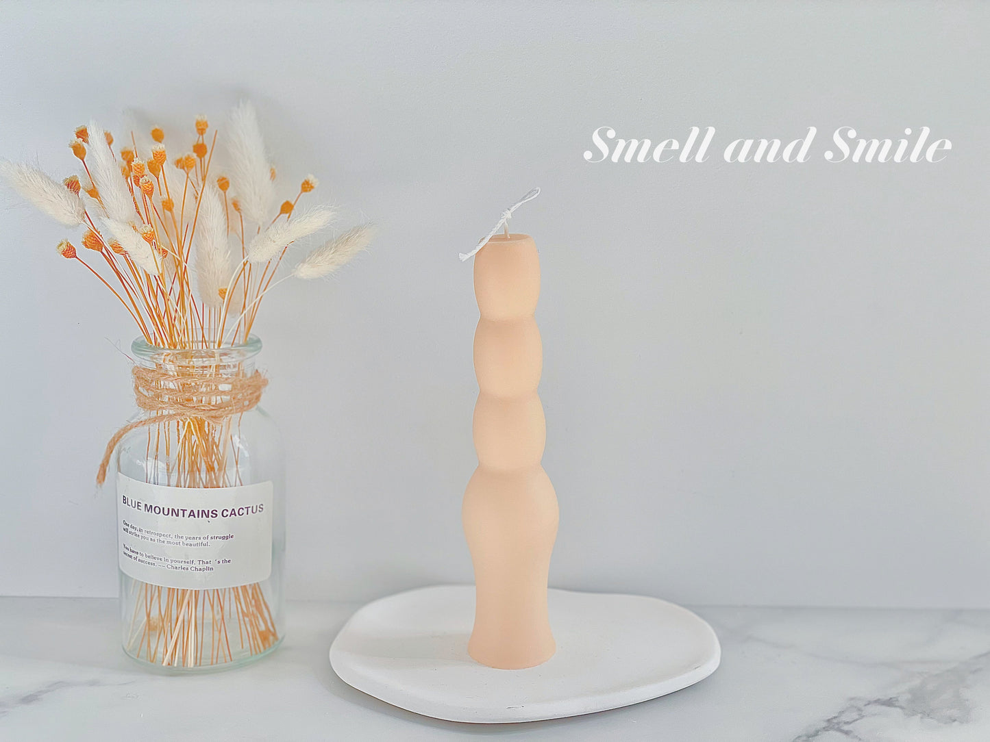 Bowling Pins Shaped Pillar Candle