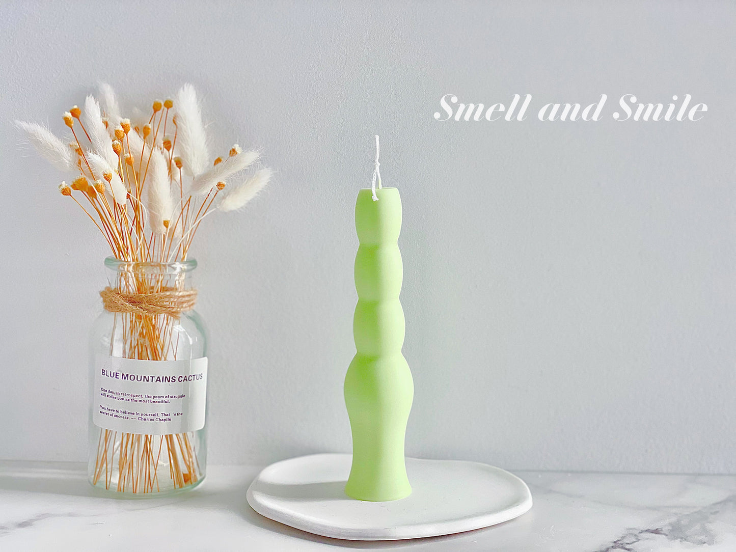 Bowling Pins Shaped Pillar Candle