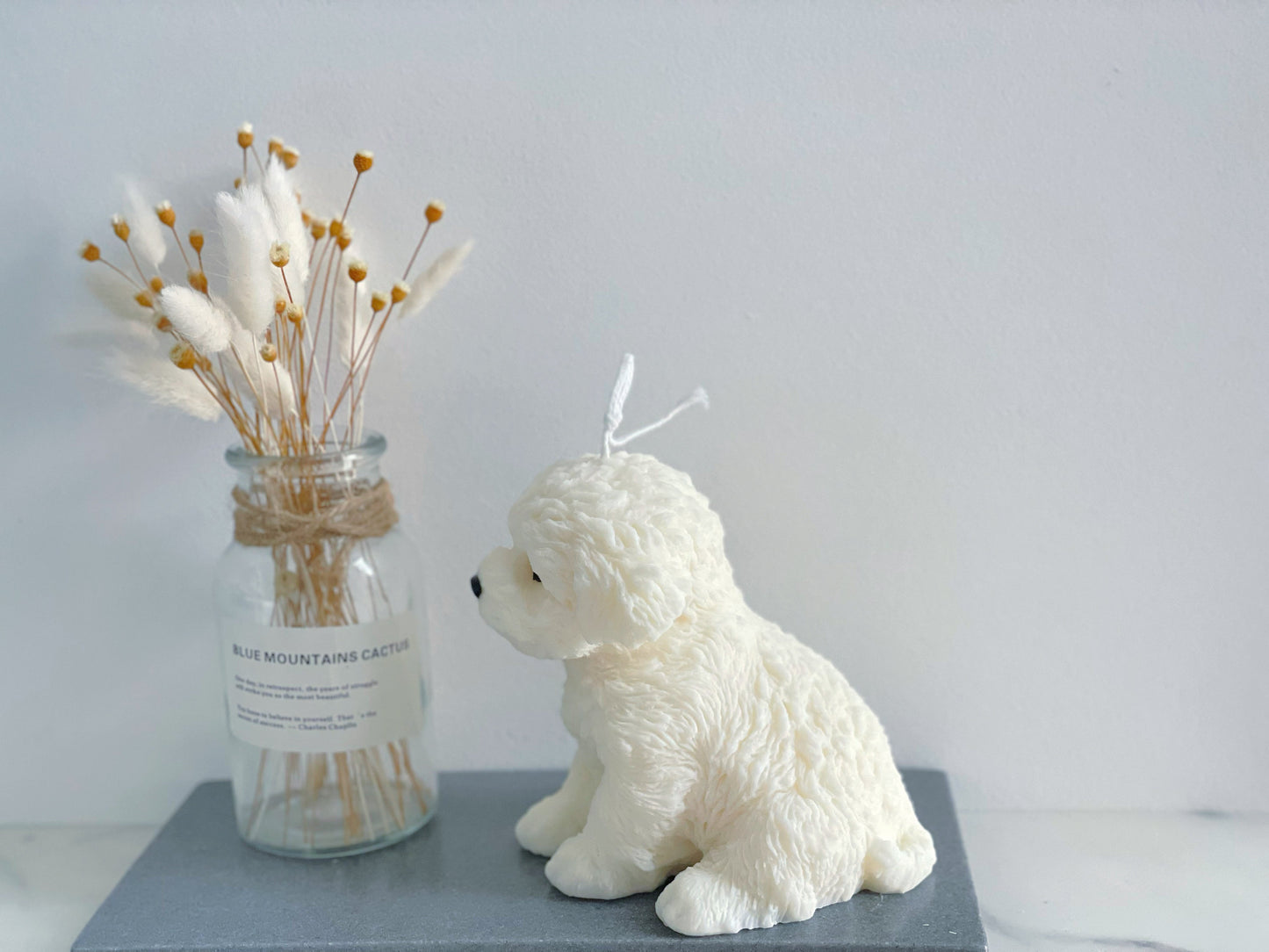 Big Toy Poodle Candle