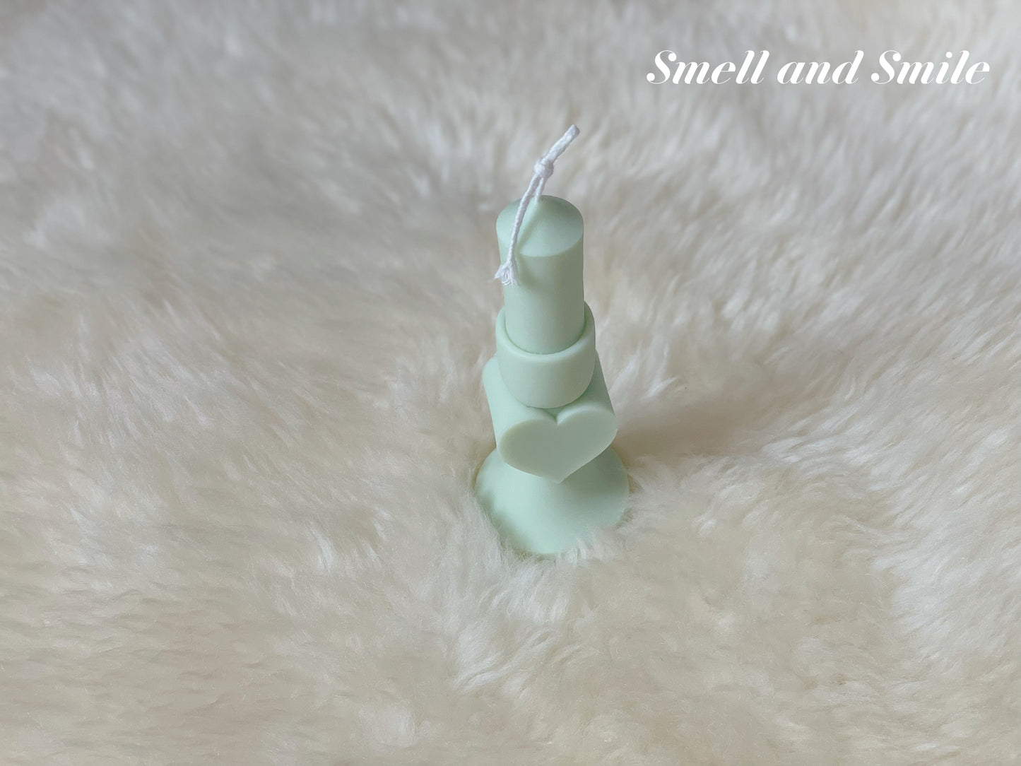 Heart Shaped Pillar Candle