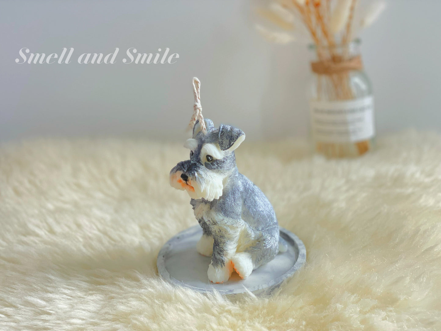 Schnauzer Candle