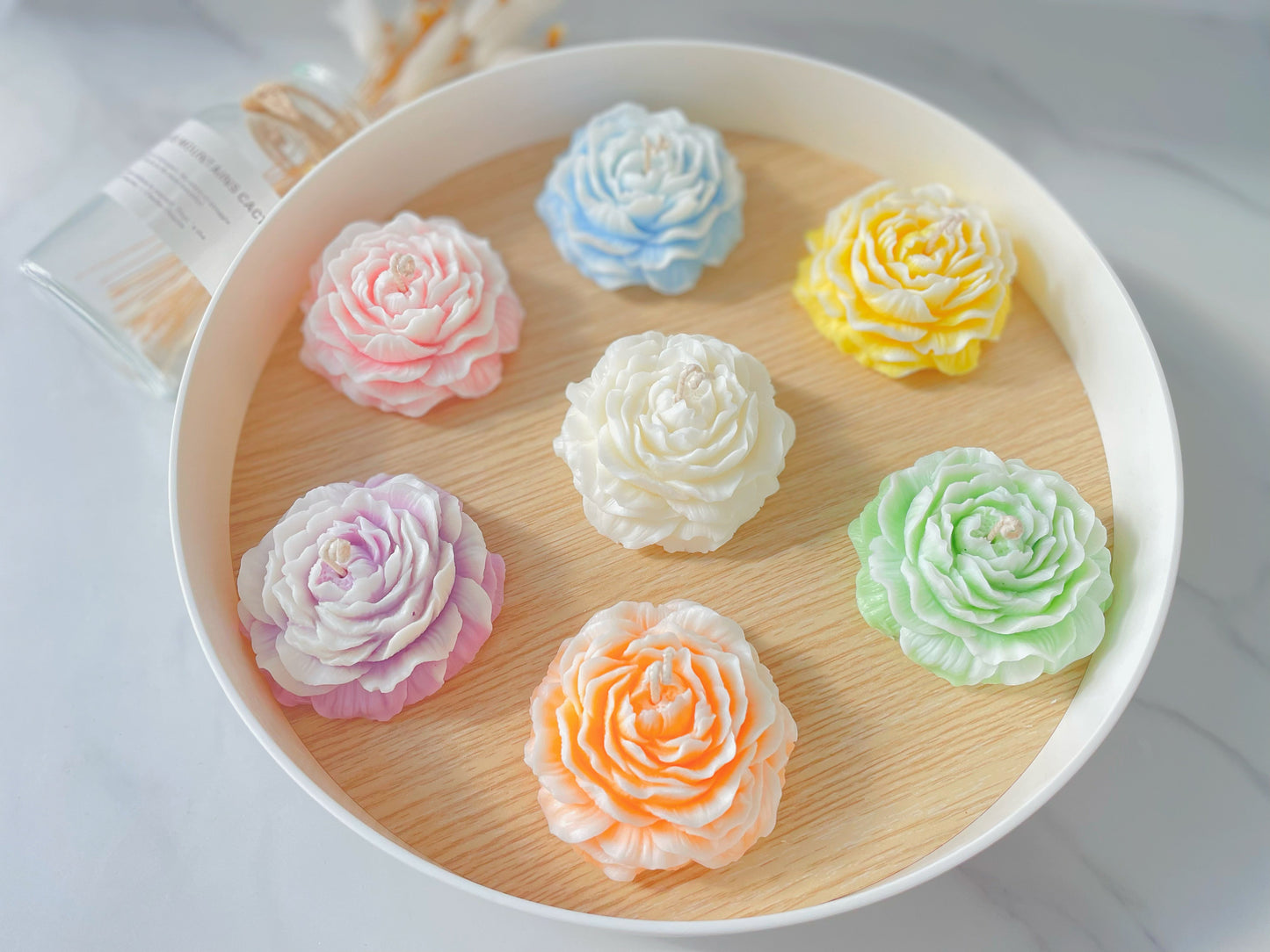 Flower Peony Candle