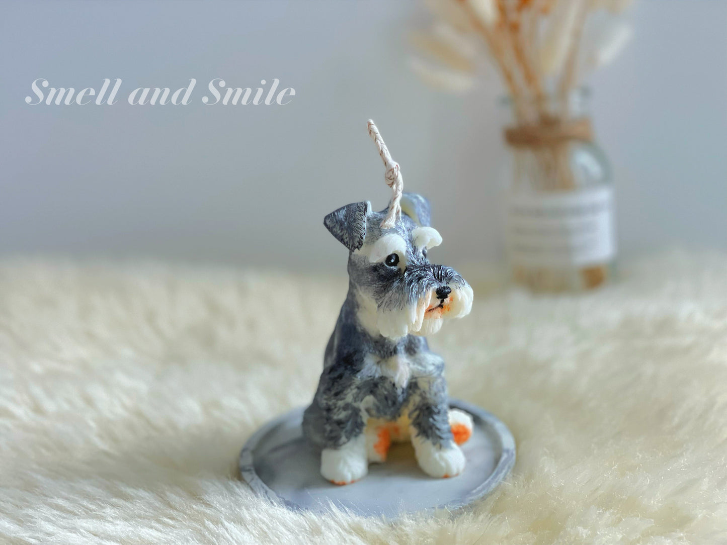 Schnauzer Candle