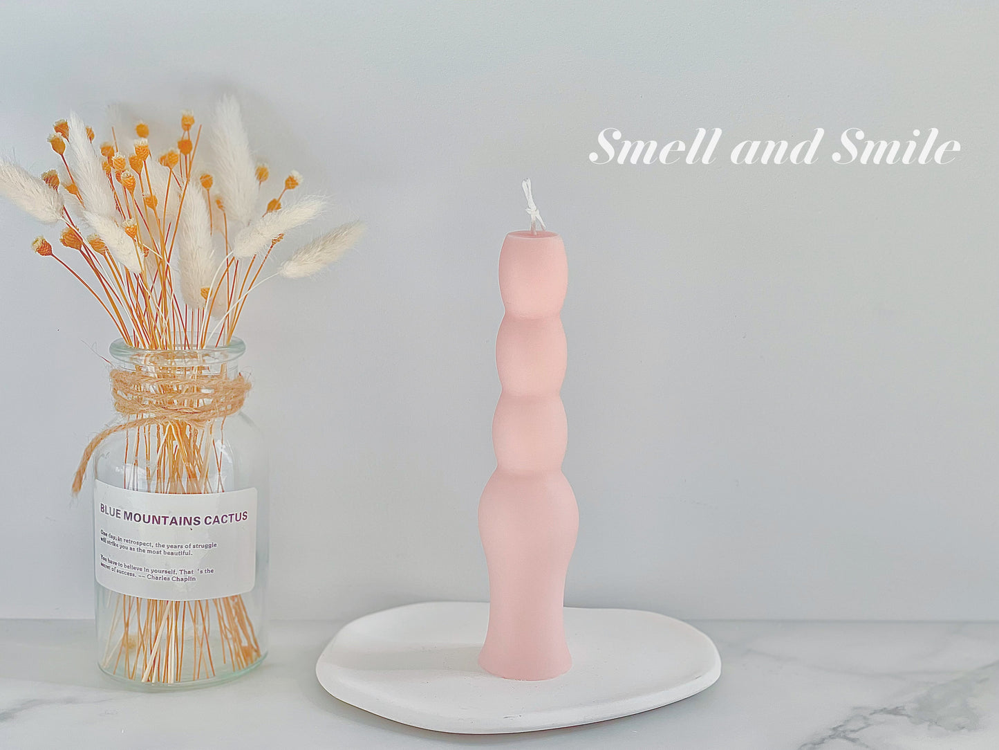 Bowling Pins Shaped Pillar Candle