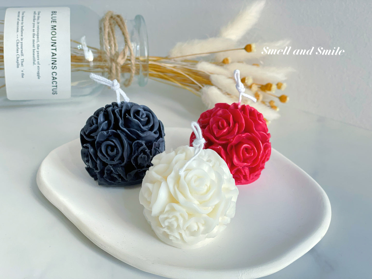 Rose Ball Candle