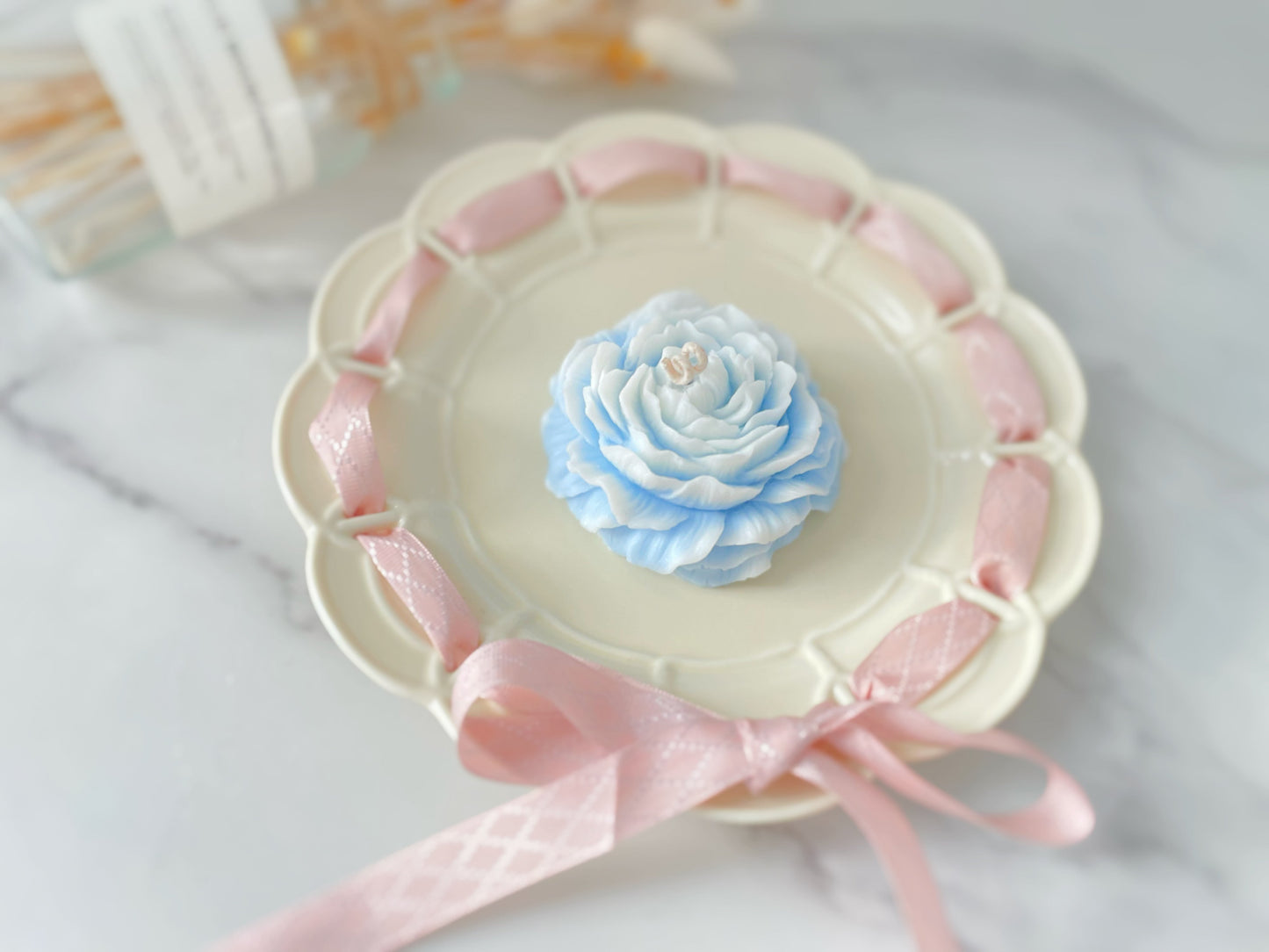 Flower Peony Candle