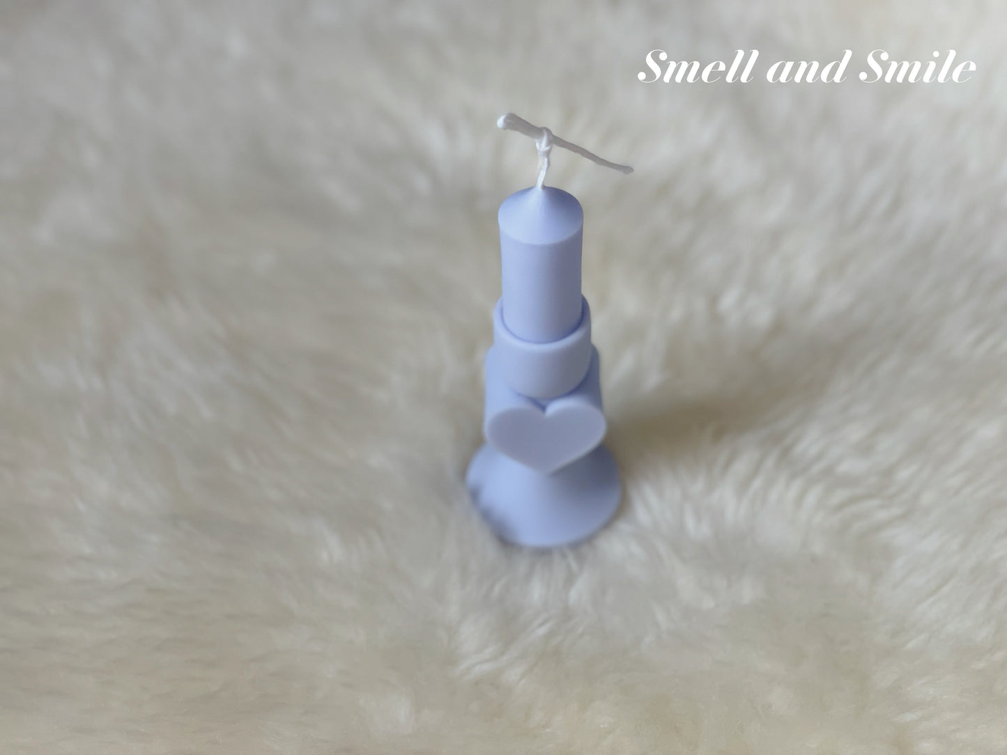 Heart Shaped Pillar Candle