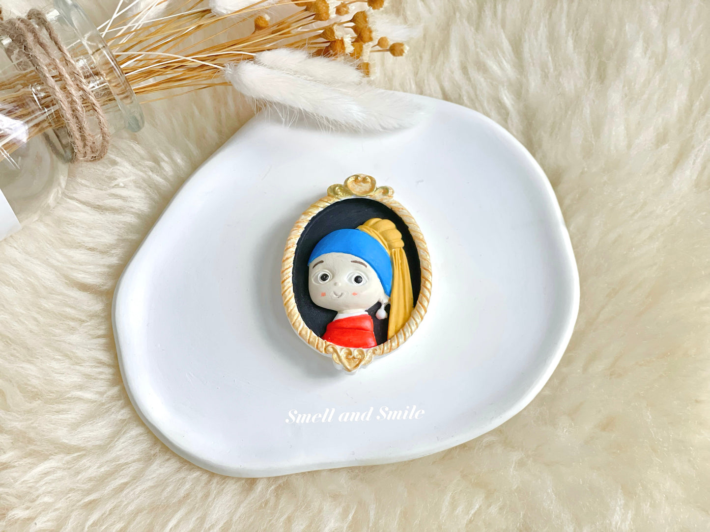 Vintage Painting Magnet/Car Air Freshener Clip
