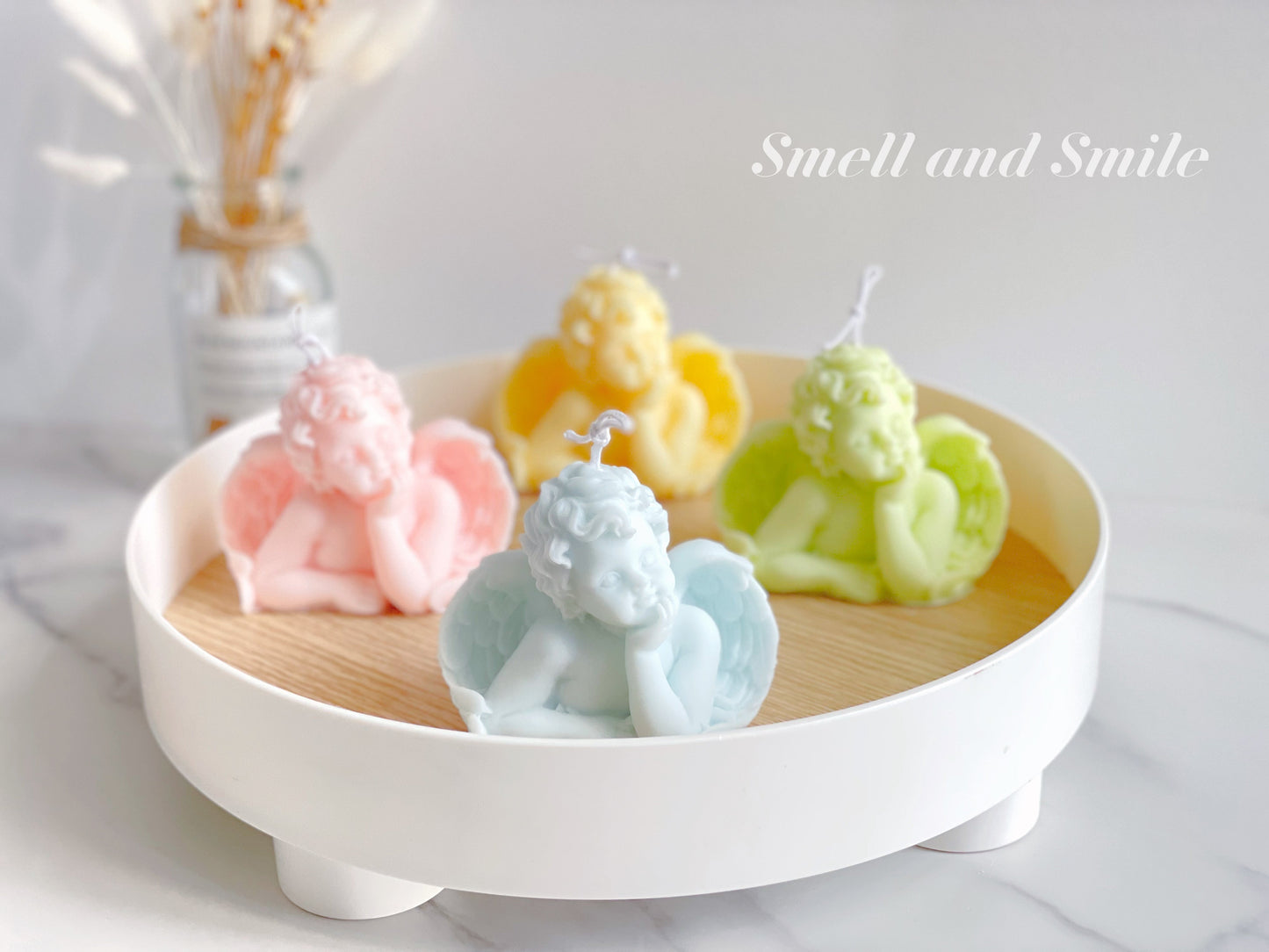 Angel Cherub Candle