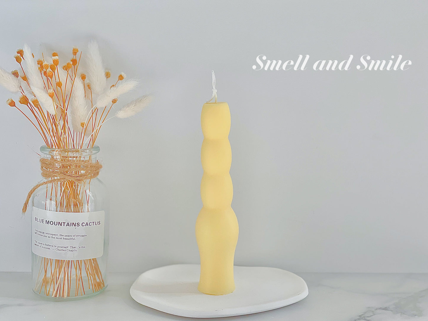 Bowling Pins Shaped Pillar Candle