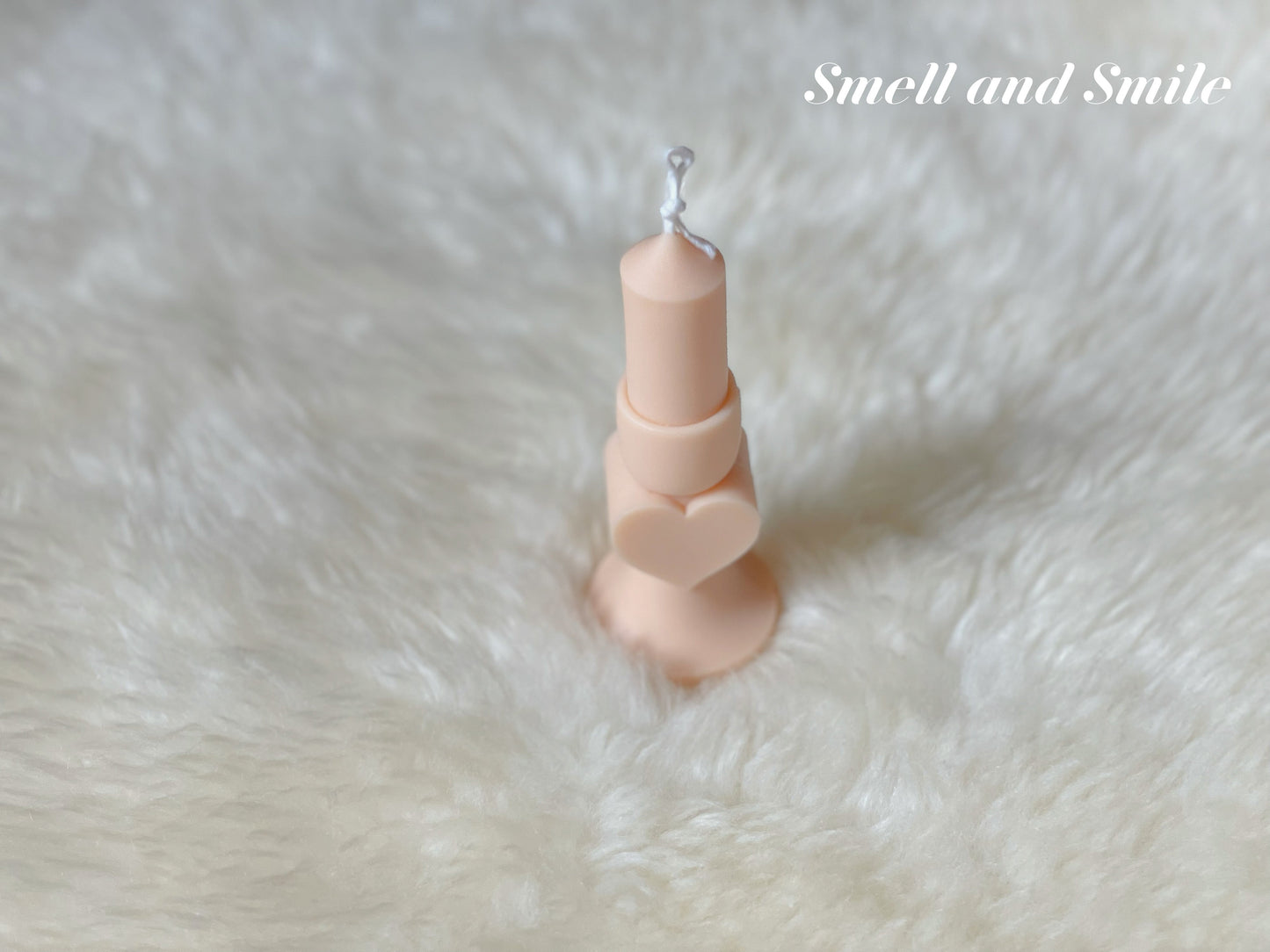 Heart Shaped Pillar Candle