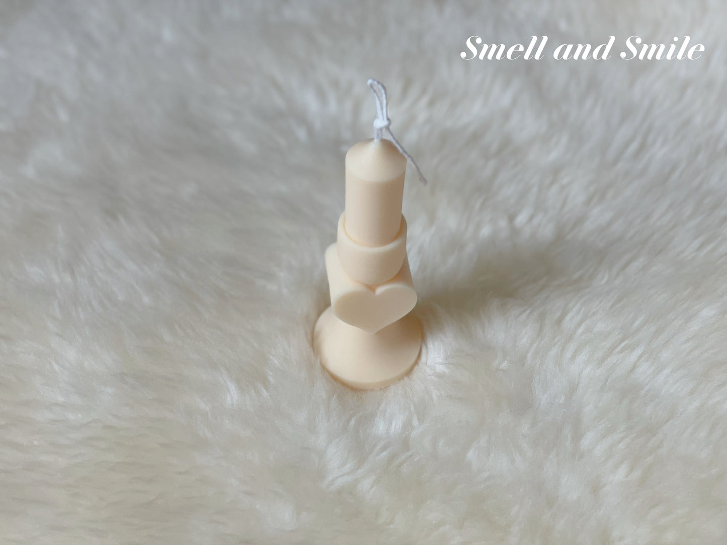Heart Shaped Pillar Candle